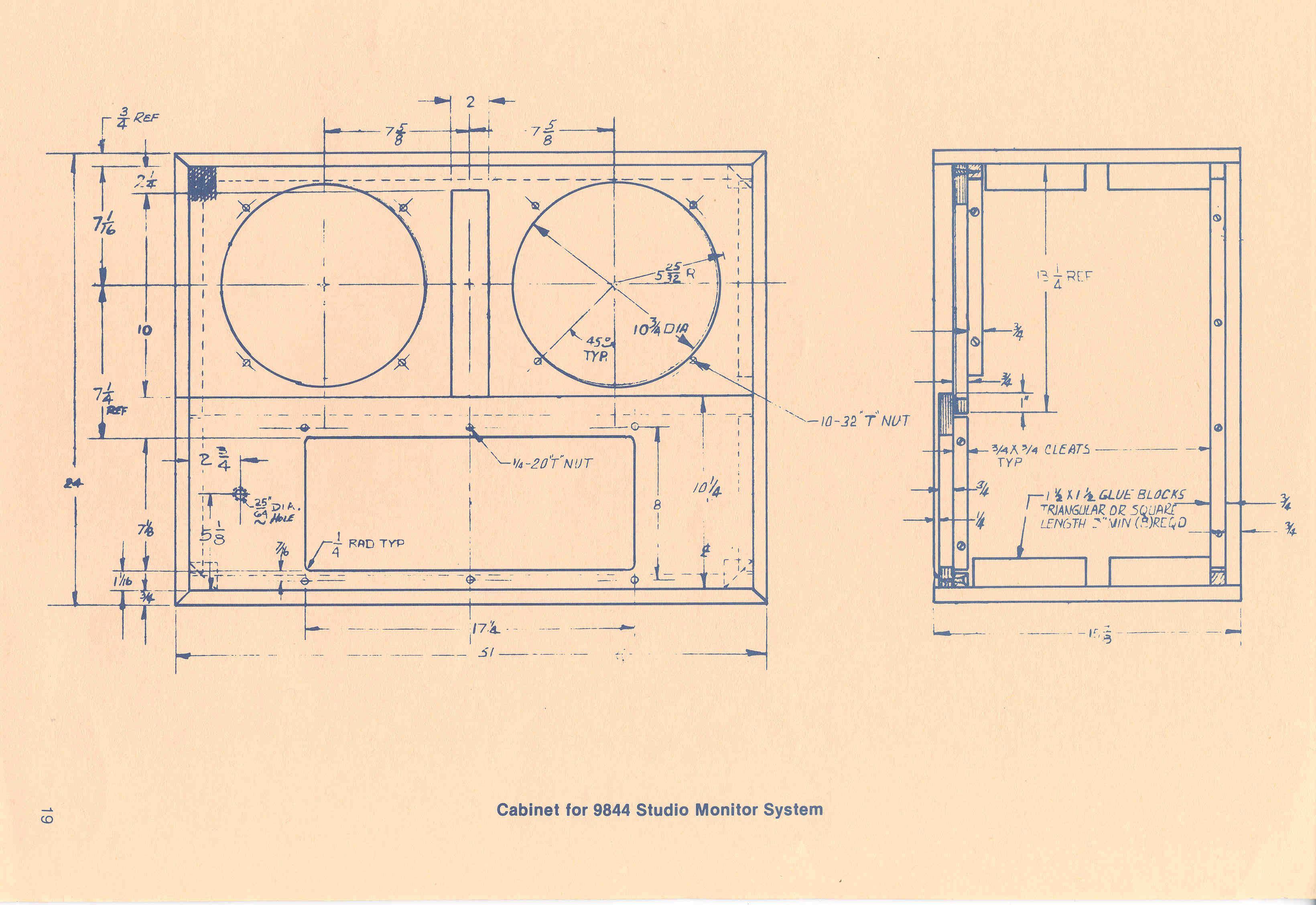 Altec 805 horn где найти чертеж Loudspeaker Schematic Diagram and Cabinet Design Plan